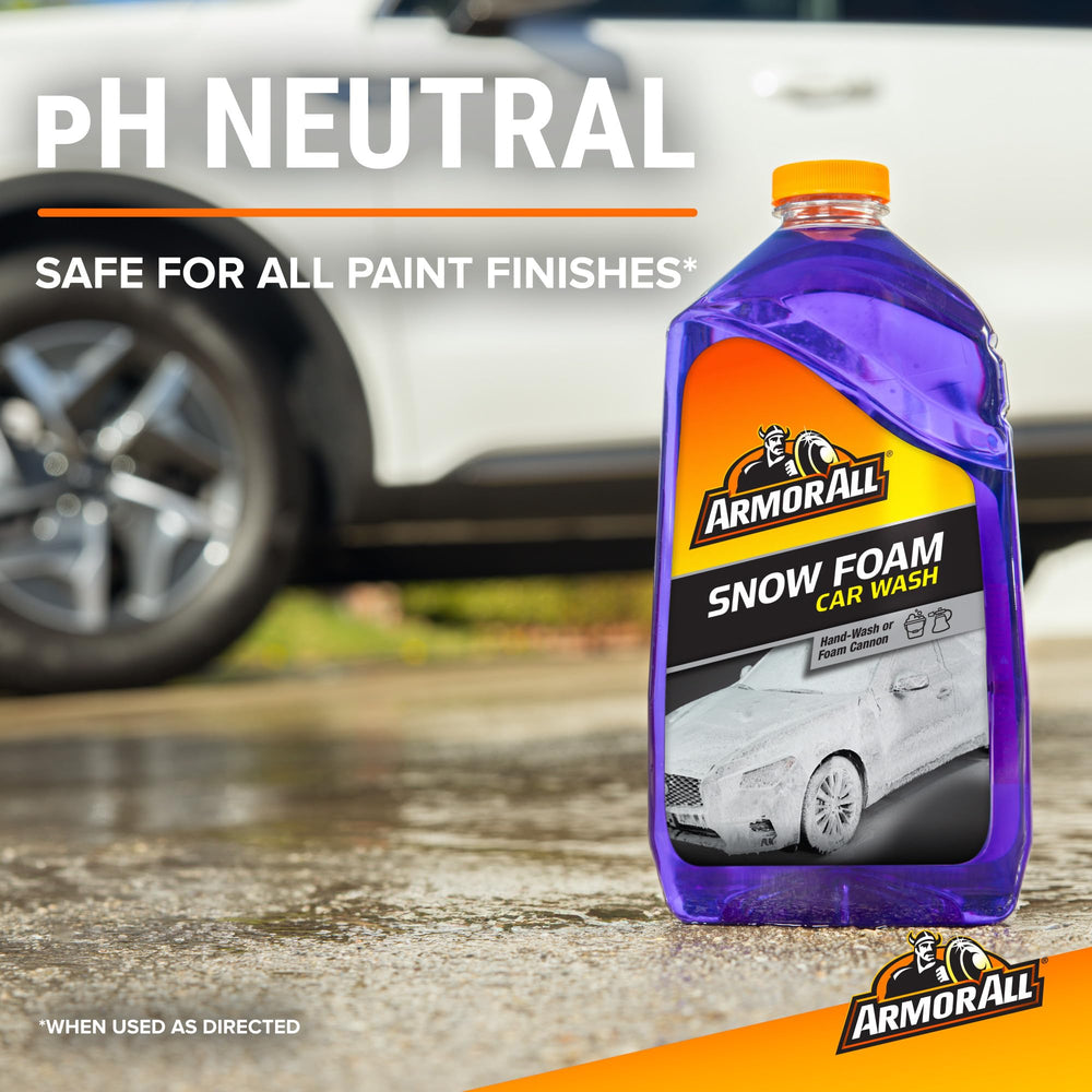 Armor All Snow Foam delivers thick foam for hand wash or foam sprayer.