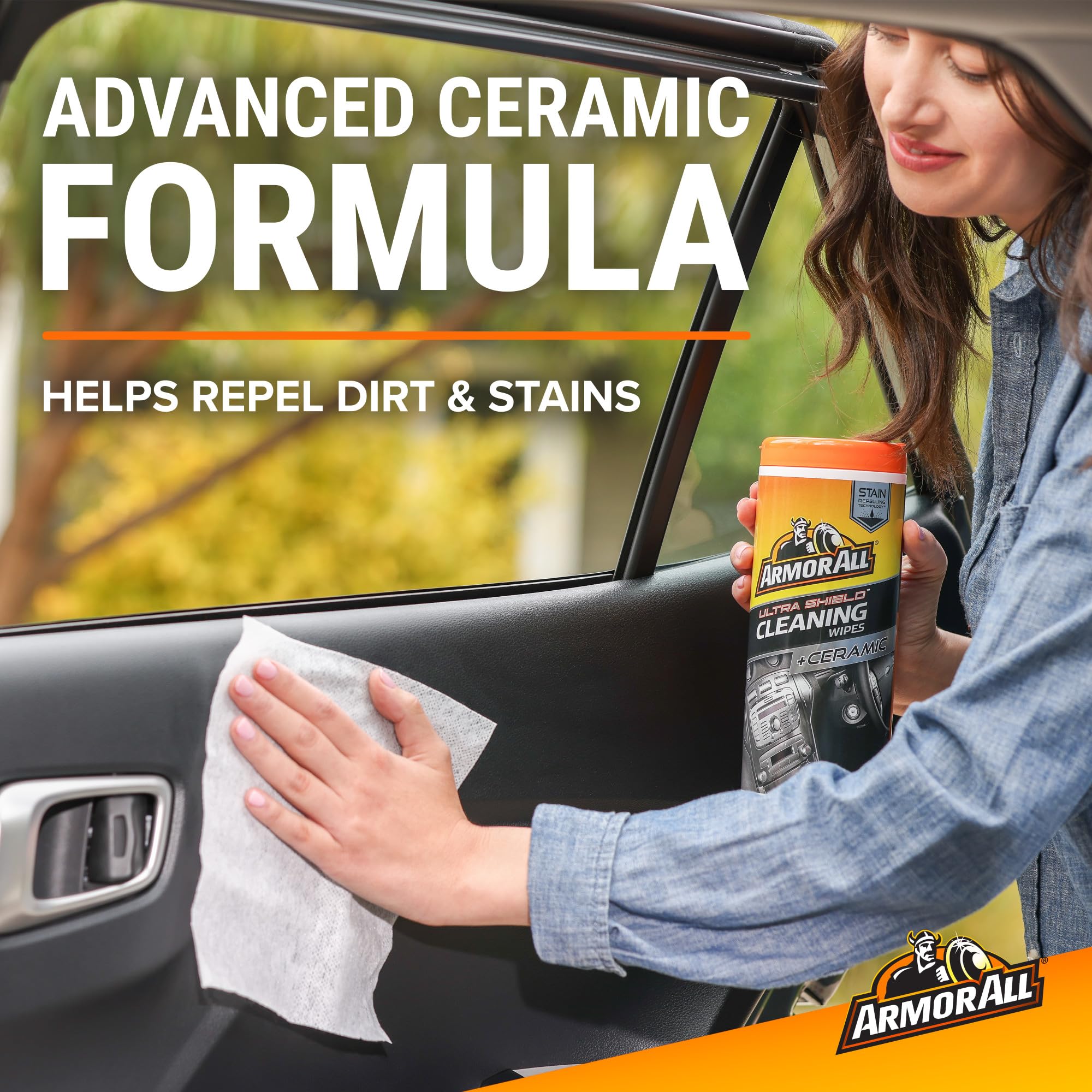 Armor All Ultra Shield interior wipes protect dashboards and consoles.