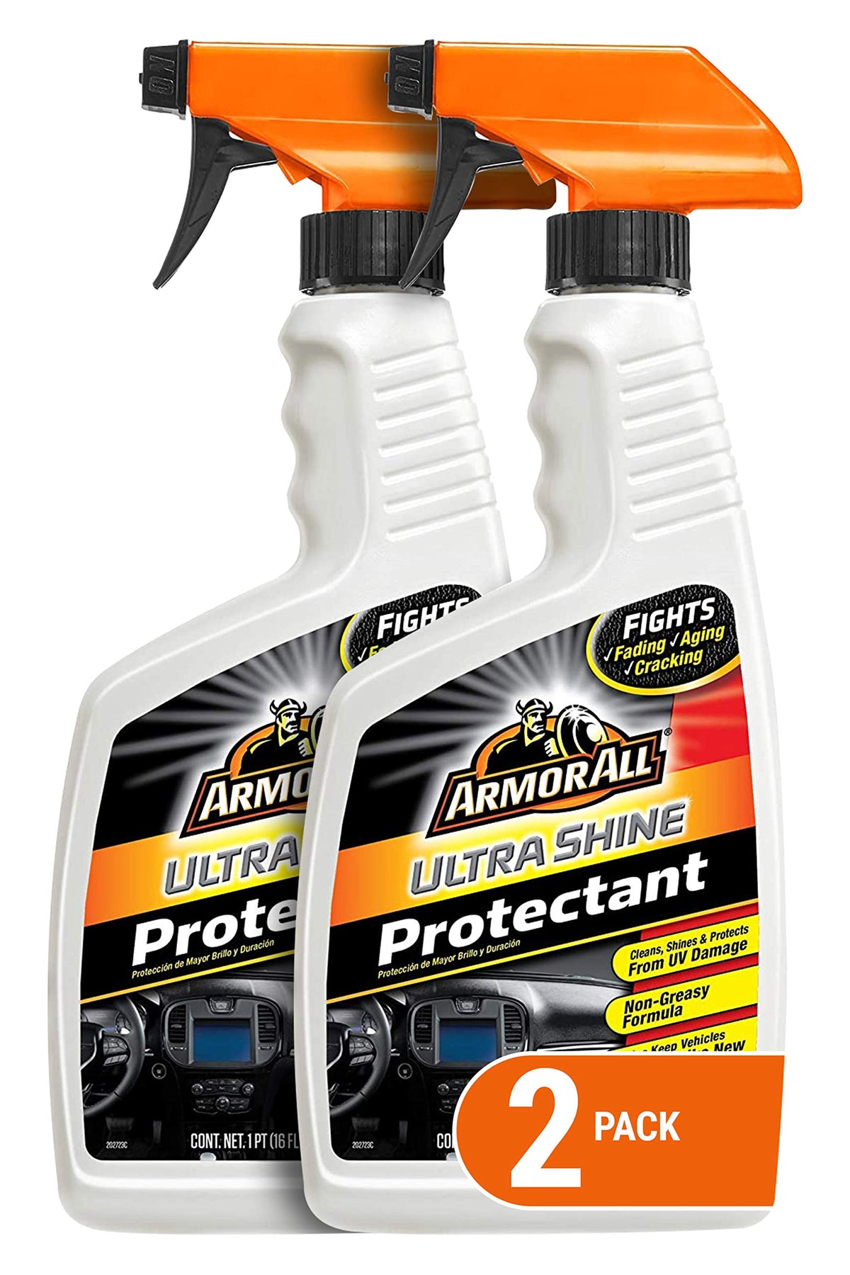 Armor All Ultra Shine bottle front view showing high-gloss protection.