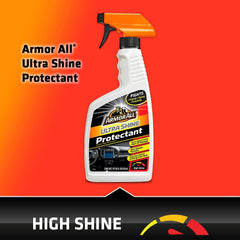 Armor All Ultra Shine bottle pump demonstrates easy spray application.