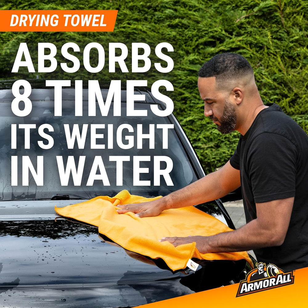 Armor All Wheel and Interior Care spray showcases premium formulas for wheels and surfaces.