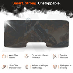 Armor Vision SmartFilm 62mm water-beading close-up highlights hydrophobic performance