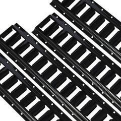 ARMORLOGISTICS e-track rail 4ft with 24 anchor points for versatile cargo securement.