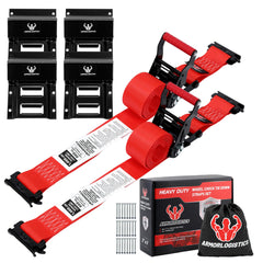 ARMORLOGISTICS wheel chock kit front view for secure transit