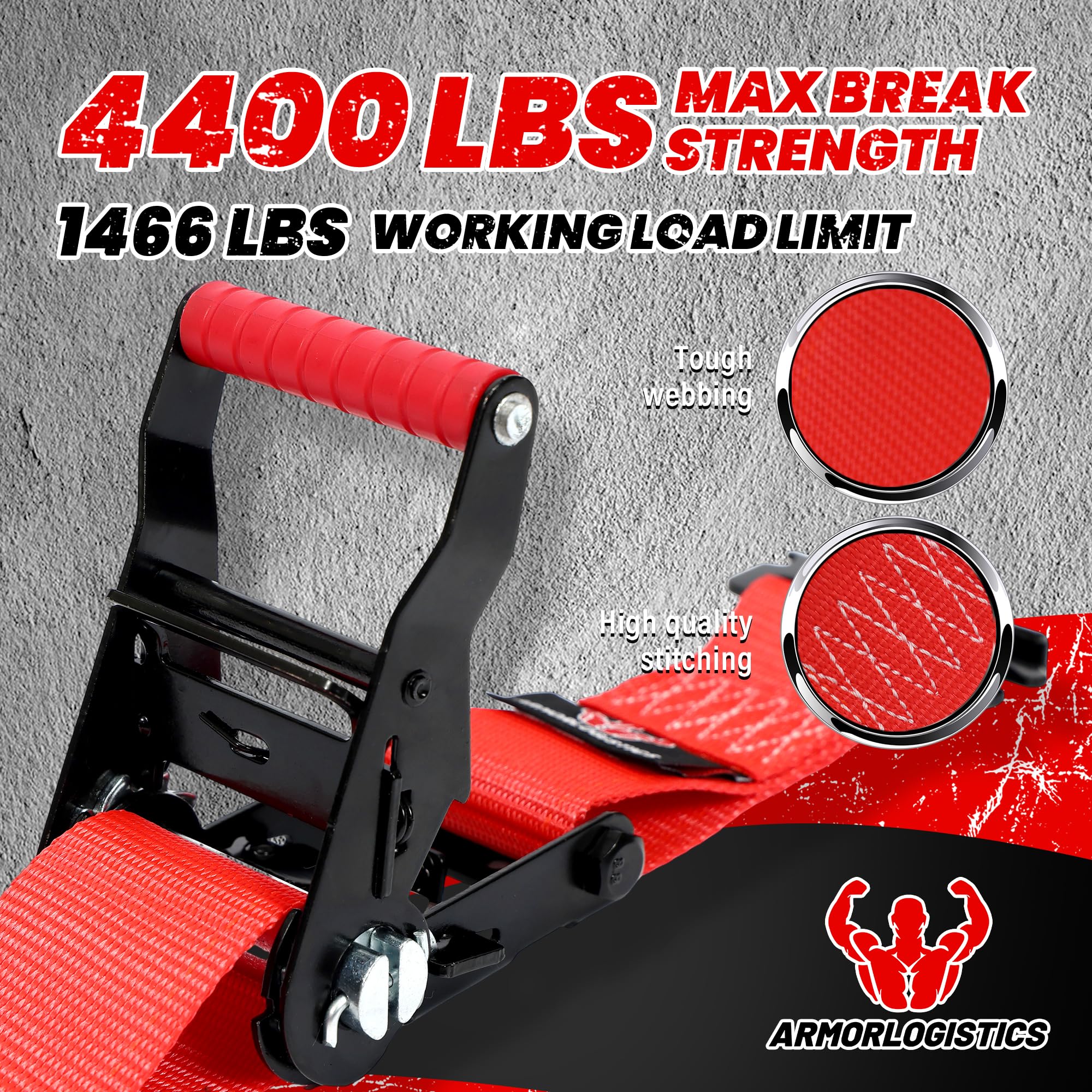 ARMORLOGISTICS wheel chocks and bolts pack for installation and reliability