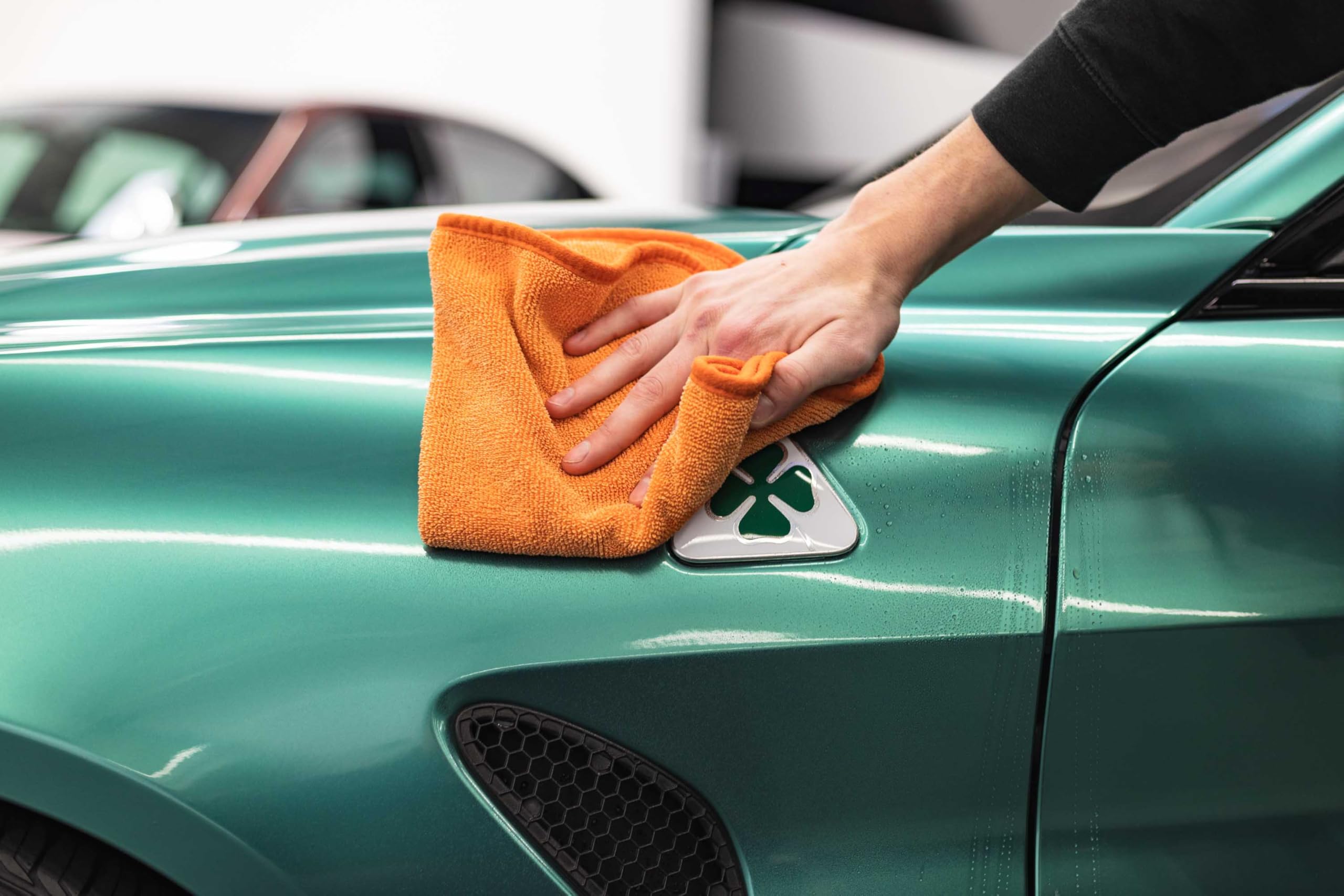 Armour Detail Supply Amplify hydrophobic-shield provides up to two months of surface protection.