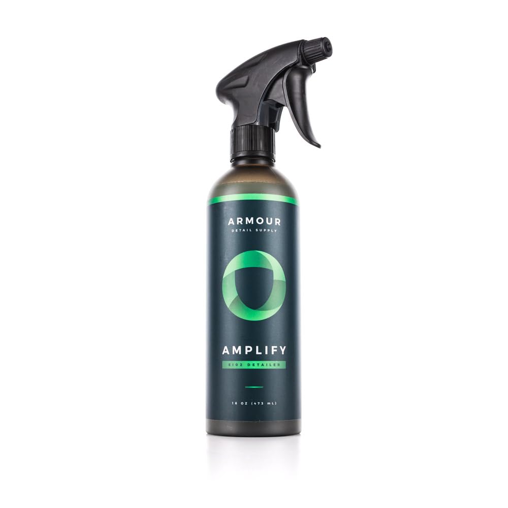 Armour Detail Supply Amplify quick-gloss-spray demonstrates fast, streak-free shine for any vehicle.