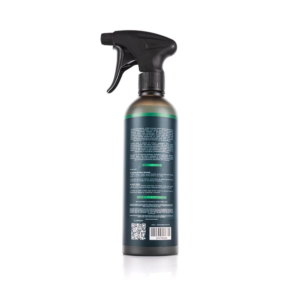 Armour Detail Supply Amplify water-beading-detailing delivers hydrophobic protection on paint and glass.