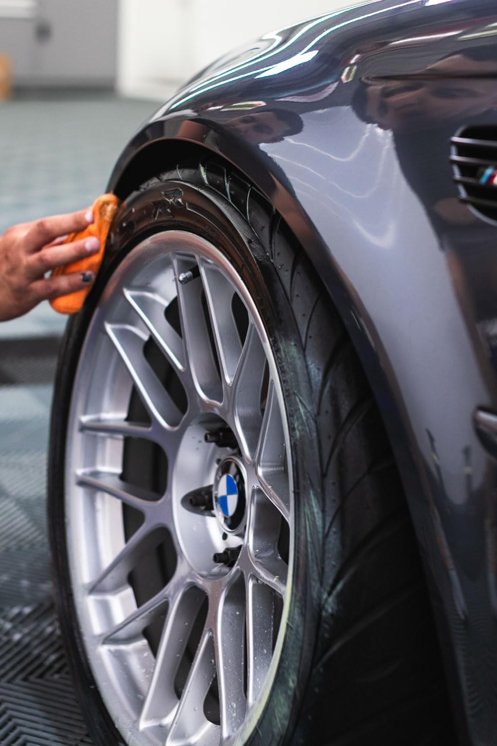 Armour Detail Supply Tire+ dry-touch feel emphasizes non-greasy finish.