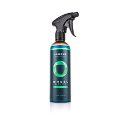 Armour Detail Supply wheel cleaner foam clings for thorough brake dust removal.