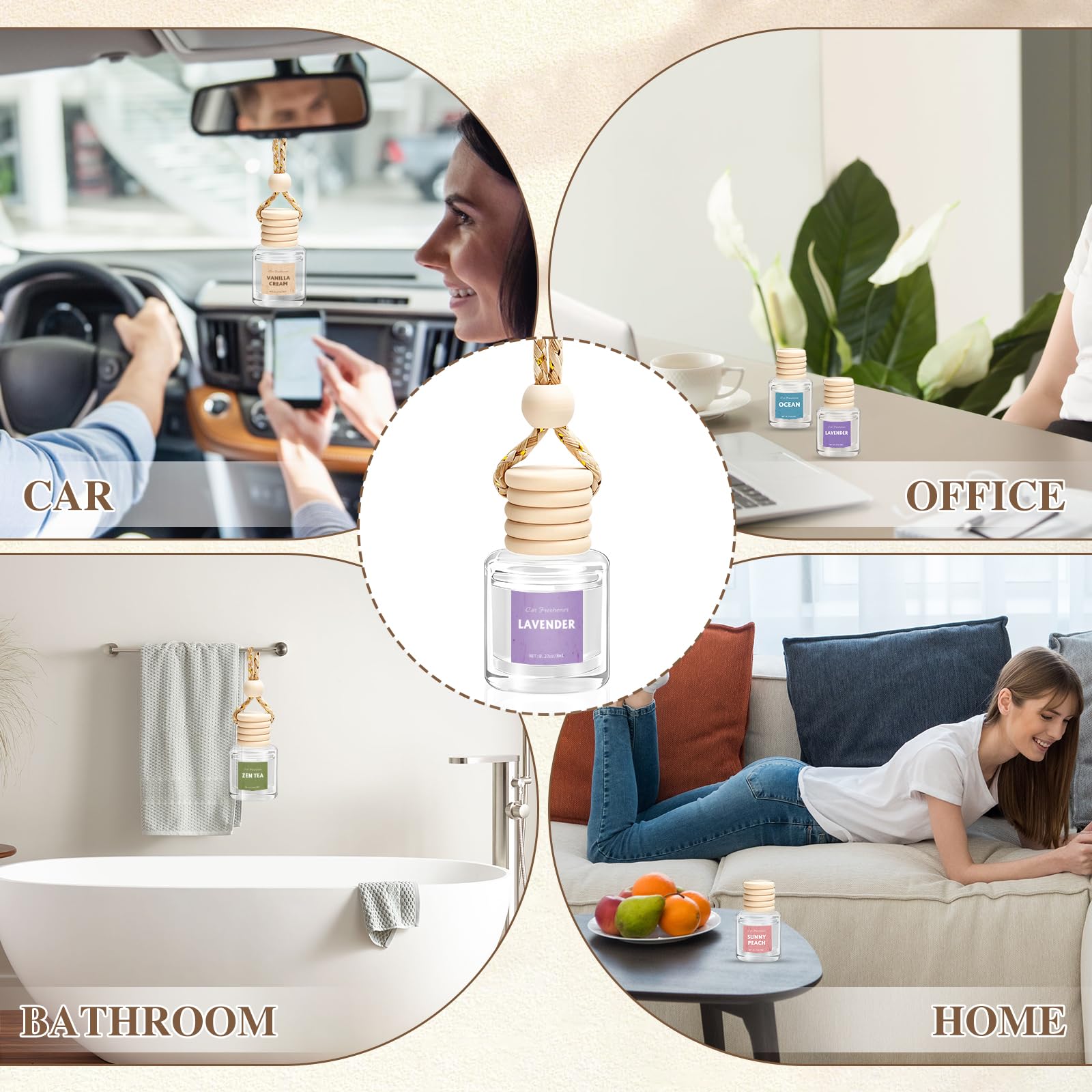 AROIC reusable glass bottle diffuser allows DIY refills and ongoing aroma