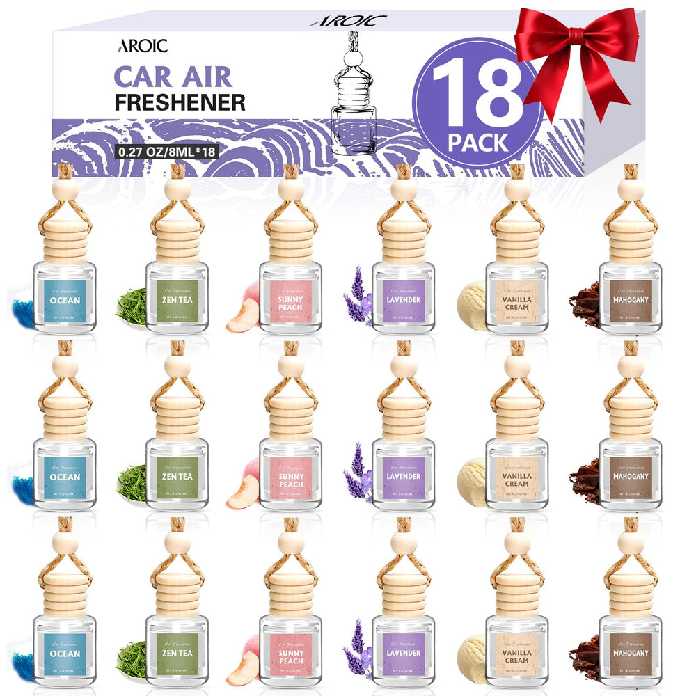AROIC 18-pack gift box car air fresheners, ideal for gifting
