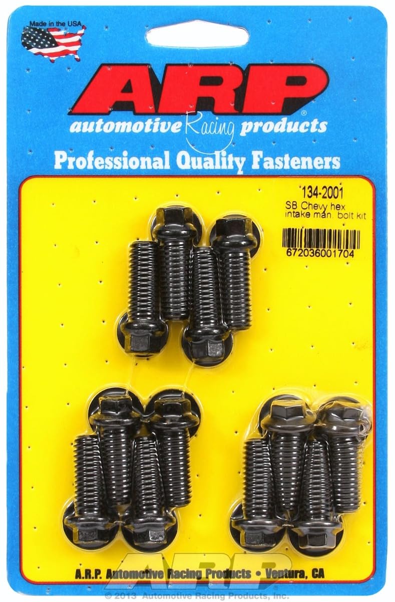 ARP 1342001 black oxide 12-point manifold bolt, durable and reliable for Chevy installations