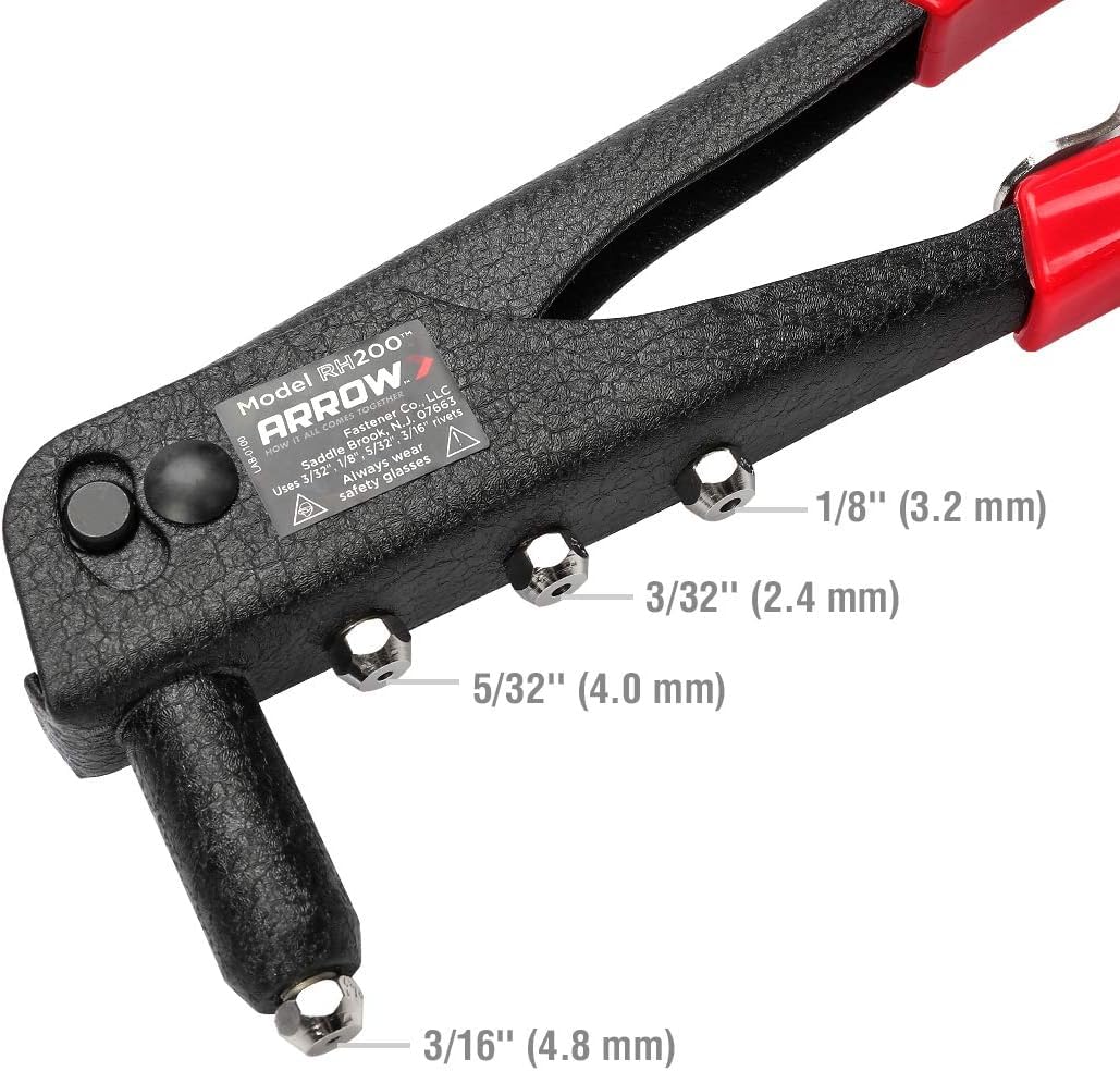 Arrow Heavy Duty Riveter Kit supports manual operation for portable fastening.