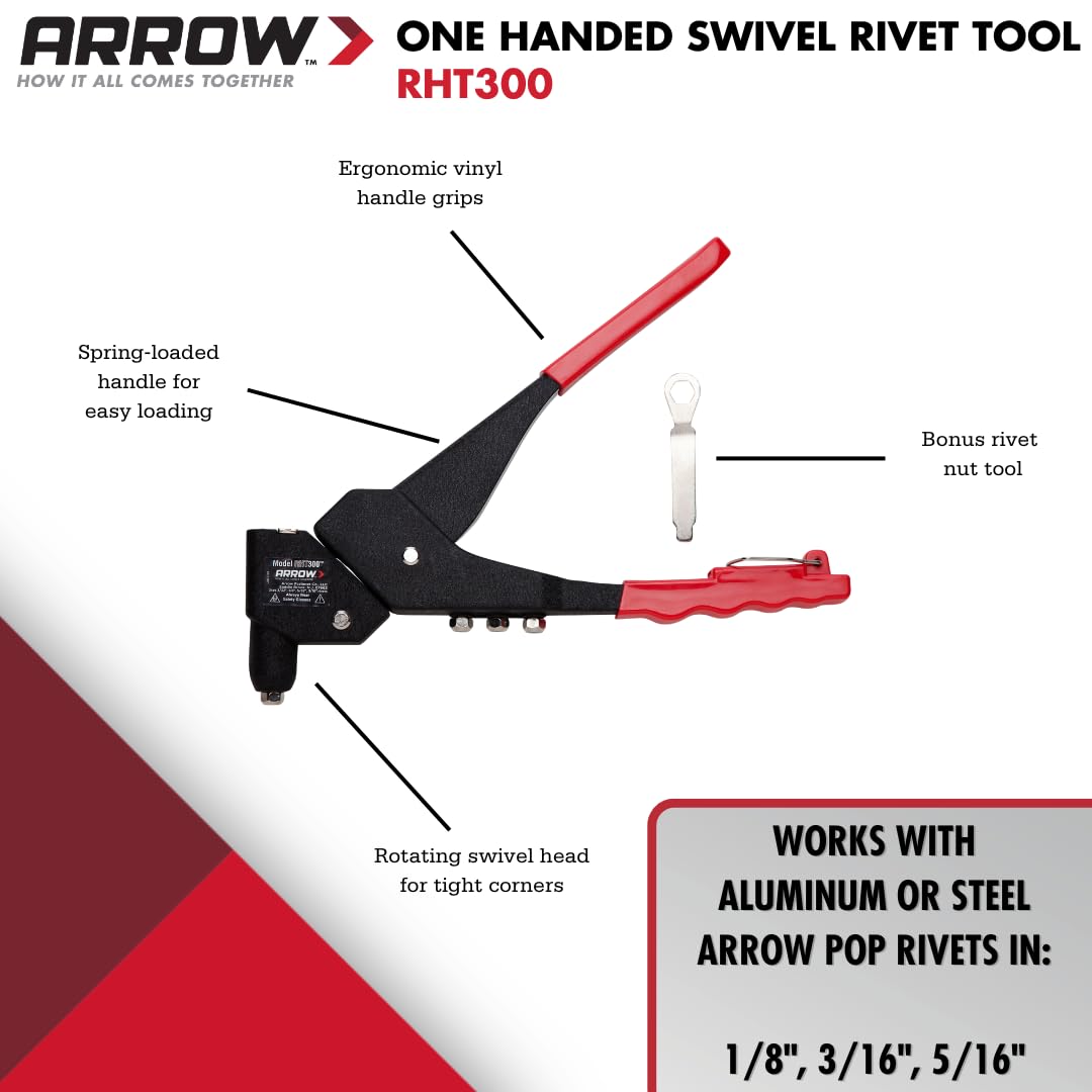 Arrow RHT300 nose piece change set showing interchangeable tips.