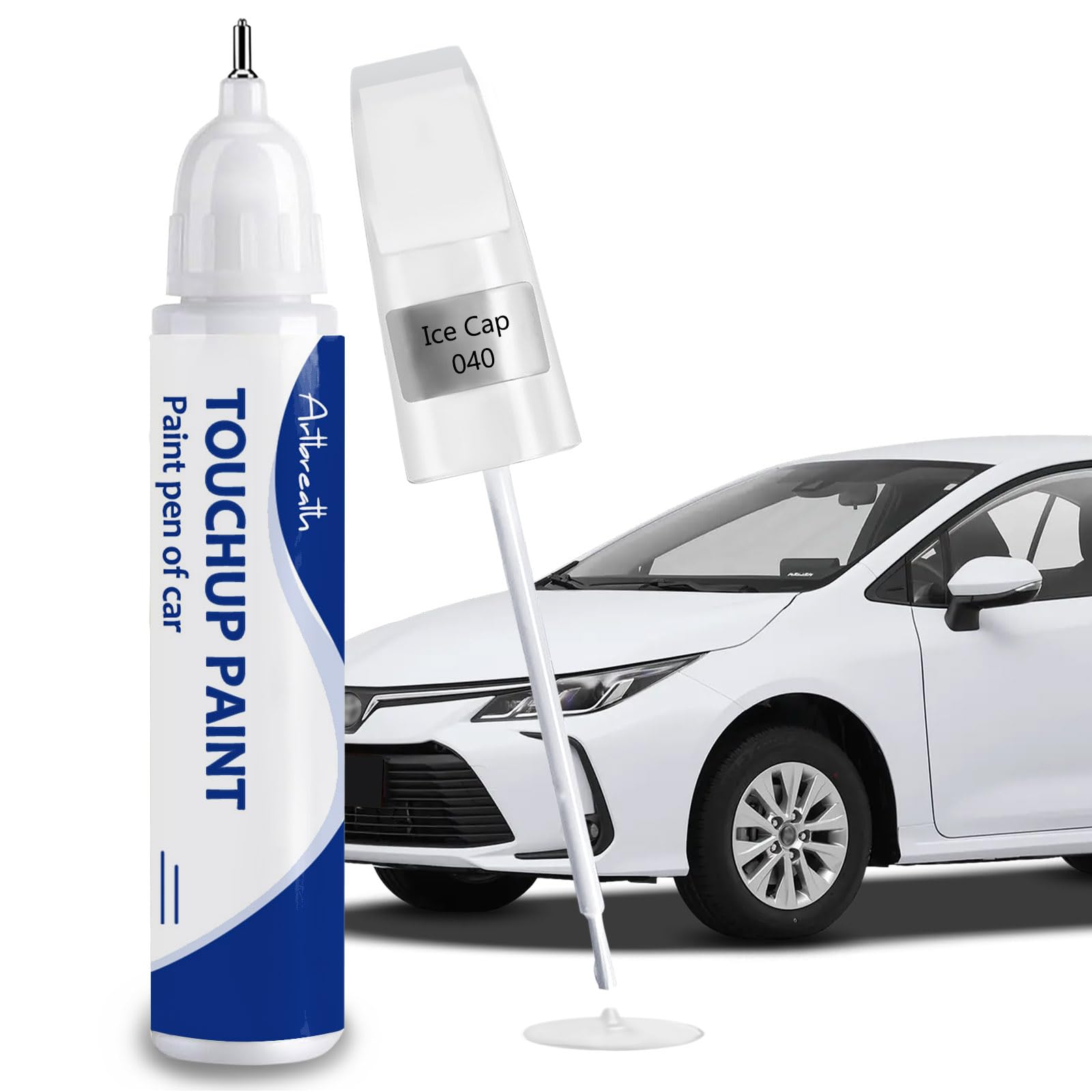 Artbreath Ice Cap bottle and pen for precise Toyota touch-ups.