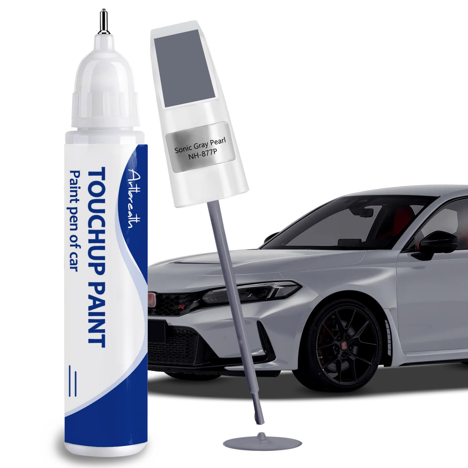 Artbreath Sonic Gray Pearl Honda touch-up bottle pour for subtle color blending
