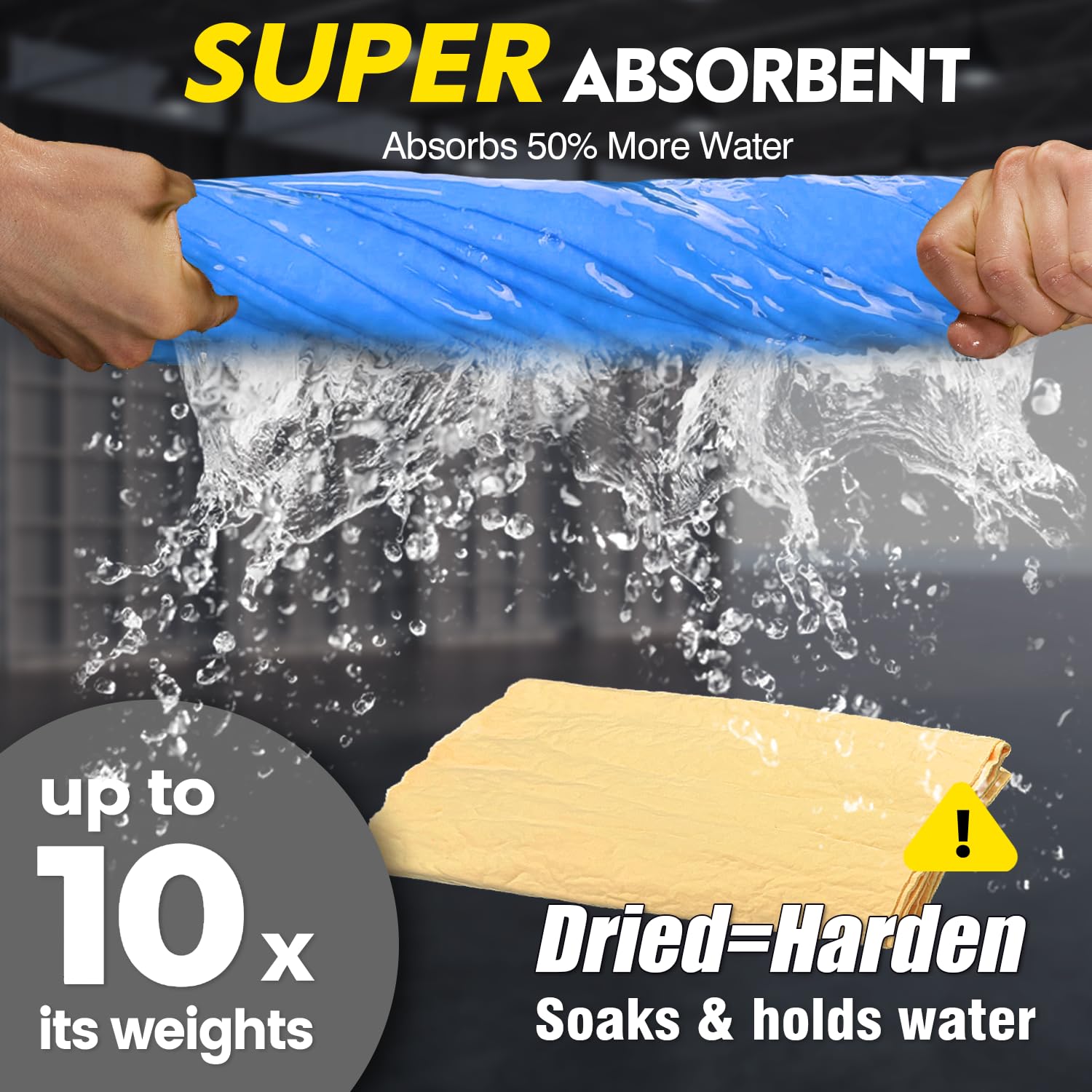ARTIPOLY car drying shammy absorbs water efficiently for a fast, spotless finish.