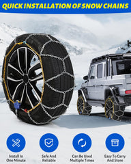 Artizles HKN170 diamond-pattern tread demonstrates superior traction on snow.
