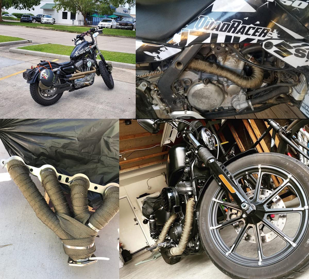 ARTR titanium exhaust wrap installation tip with soaking and gloves recommended.