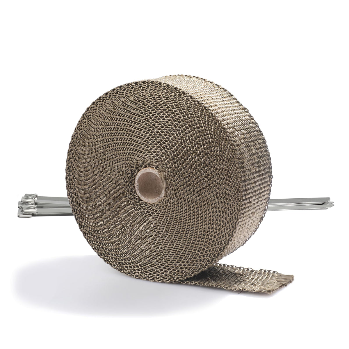ARTR titanium exhaust wrap roll ready for installation to improve heat control.