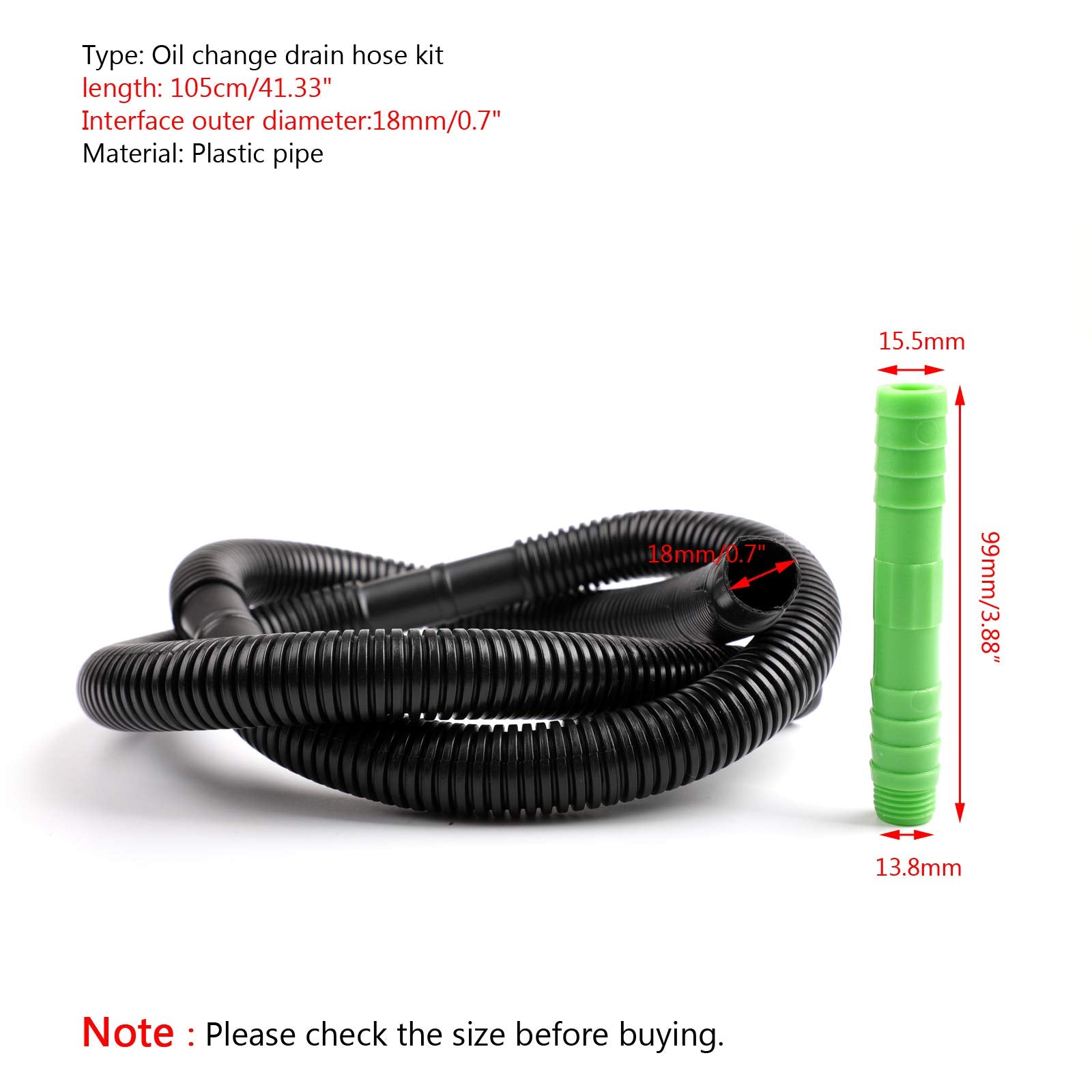 Artudatech Yamaha outboard drain hose connection promotes spill-free oil changes.