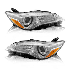 AS Autolights Camry headlight assembly driver side with chrome housing improves night visibility