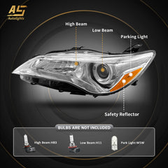 AS Autolights Camry headlight chrome housing highlights premium finish and durable build
