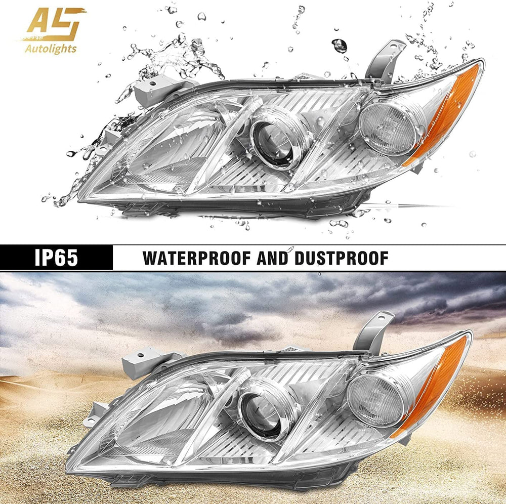 AS Camry headlight IP65 waterproof seal ensures durability in rain