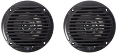 Jensen MS5006BR outdoor waterproof speakers viewed from the front for outdoor use