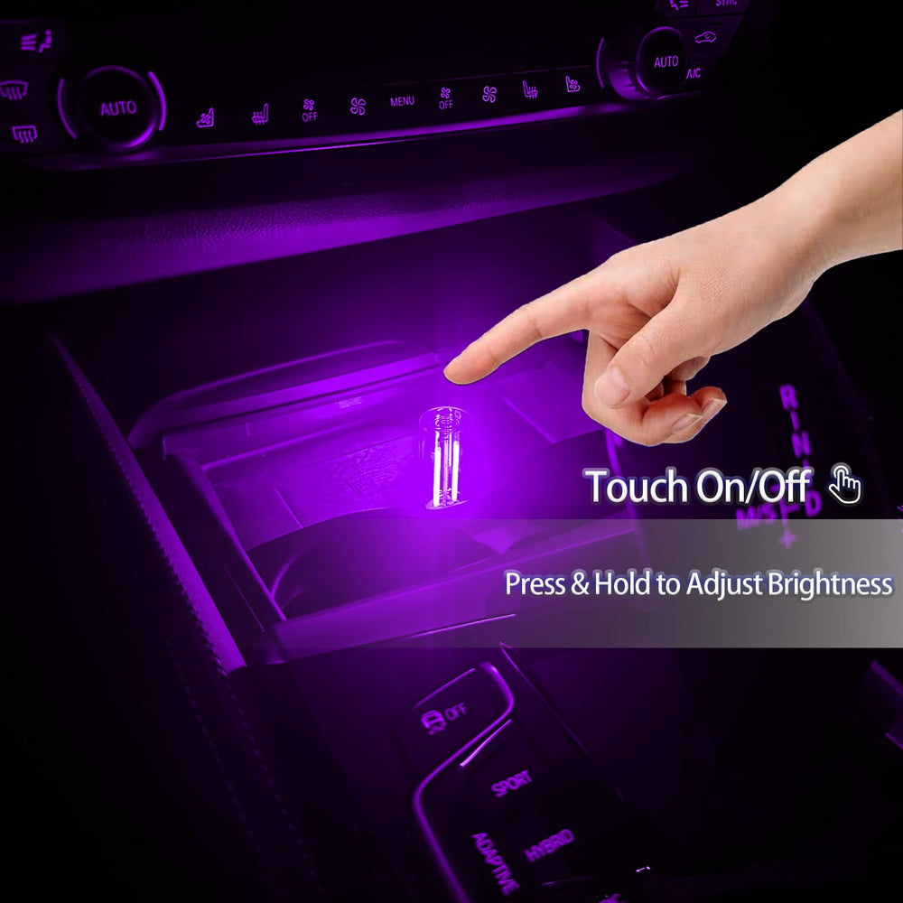 ASDFWSCW RGB glass ambient light red for mood lighting in car and desk setup.