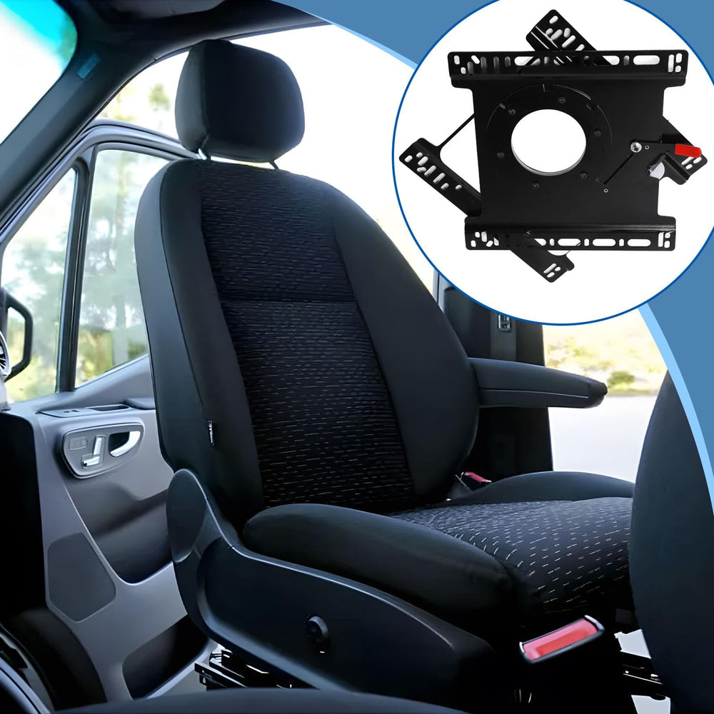 ASDJAKZP swiveling base enhances vehicle seating versatility.