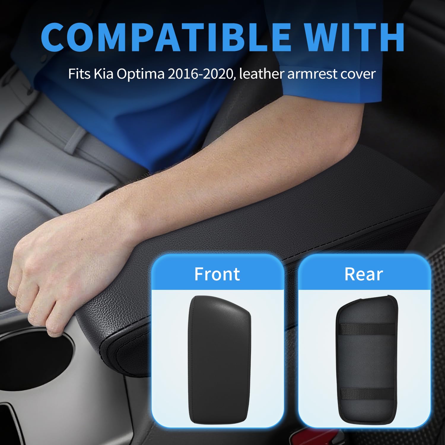 Asgohme armrest cover stitching detail showcases durable texture