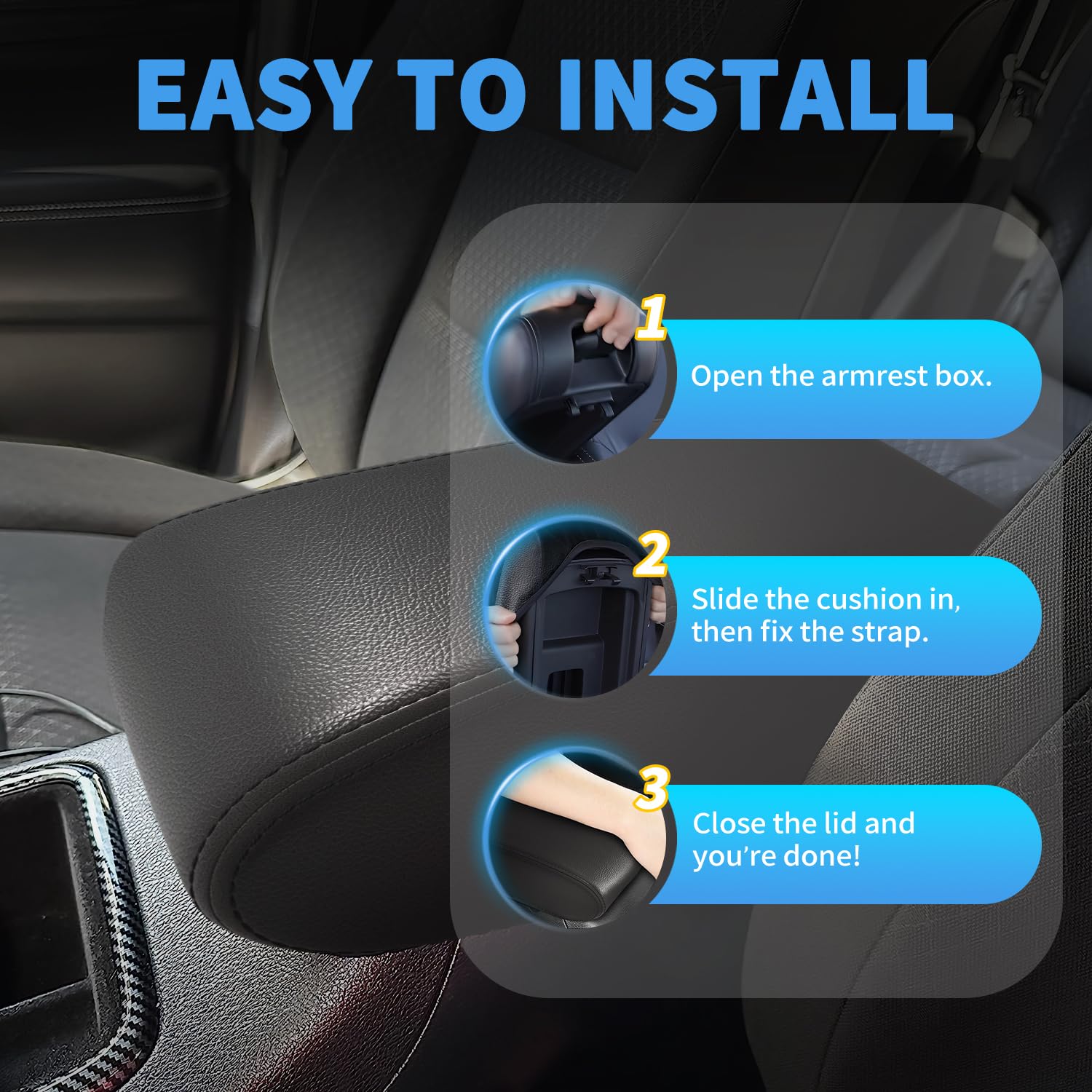 Easy installation and cleaning with no tools required.
