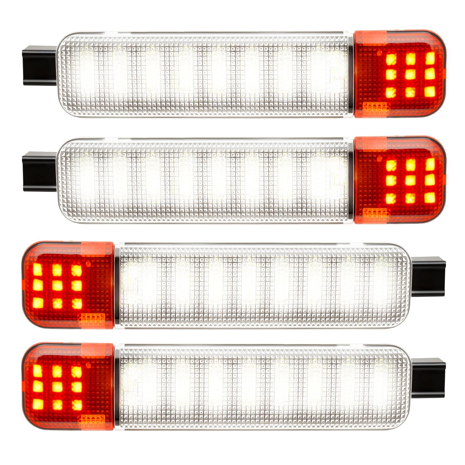 Asgohme LED door-panel light front view enhances truck interior visibility.