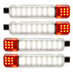 Asgohme LED door-panel light front view enhances truck interior visibility.