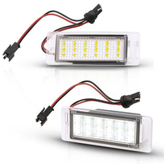 Asgohme LED license plate lights illuminate the rear plate for clear night visibility.