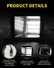 Asgohme license plate light socket and housing close-up for easy replacement