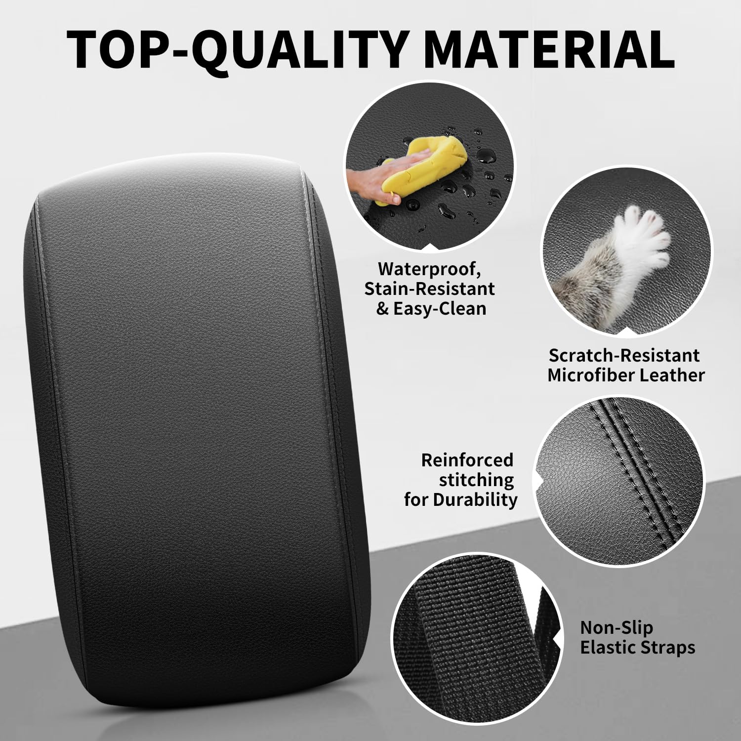 Non-slip backing on the Asgohme cover keeps it secure during driving