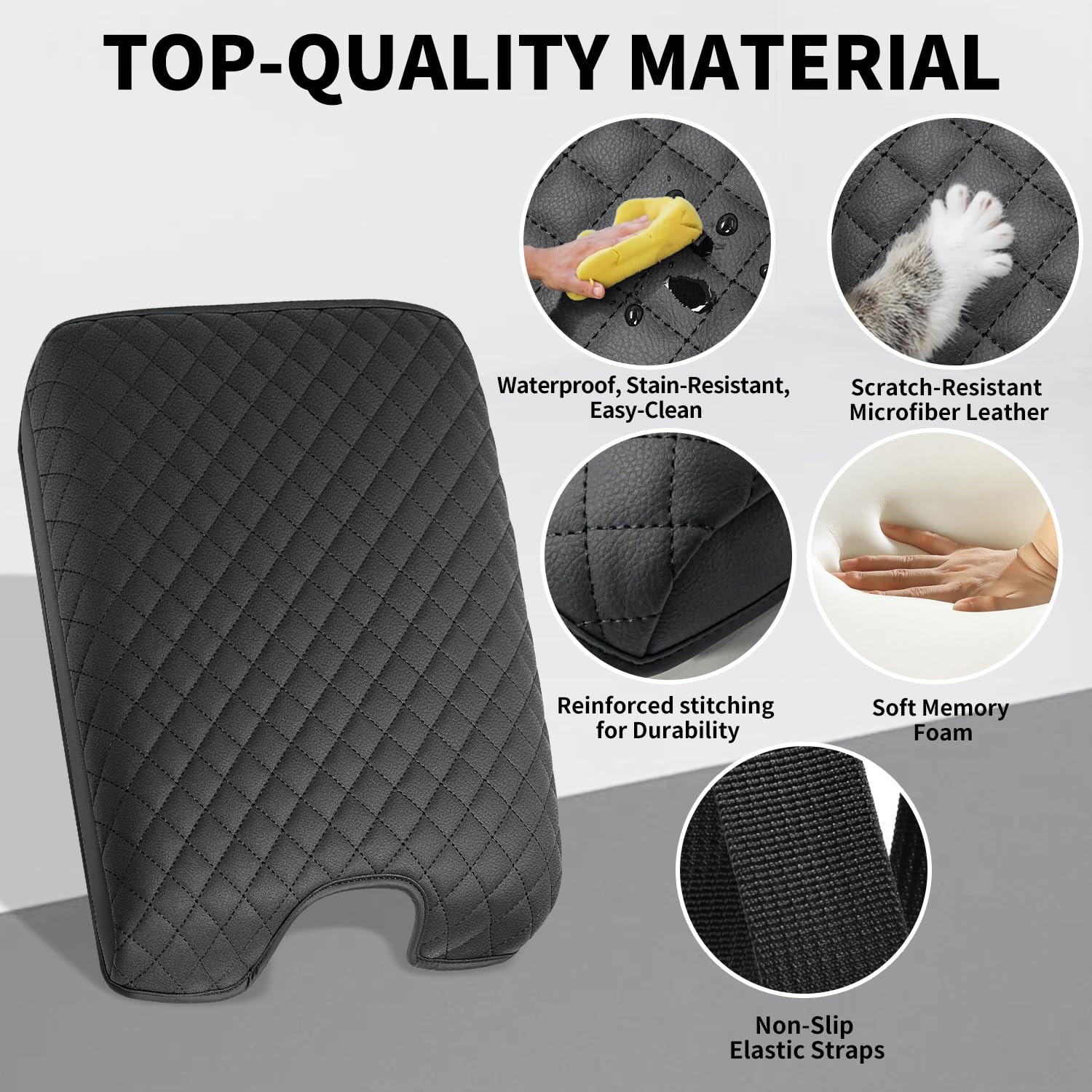 Asgohme reinforced stitching detail strengthens wear resistance over time