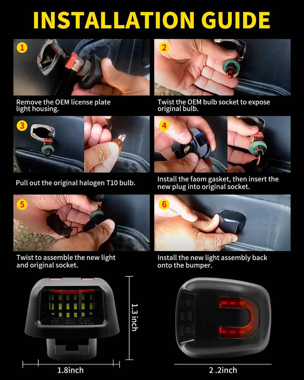 Asgohme two-pack is compatible with Nissan Frontier Armada Titan Xterra.