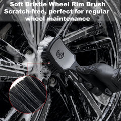 AsherRybrolon soft-bristle wheel rim brush cleans rims without scratching