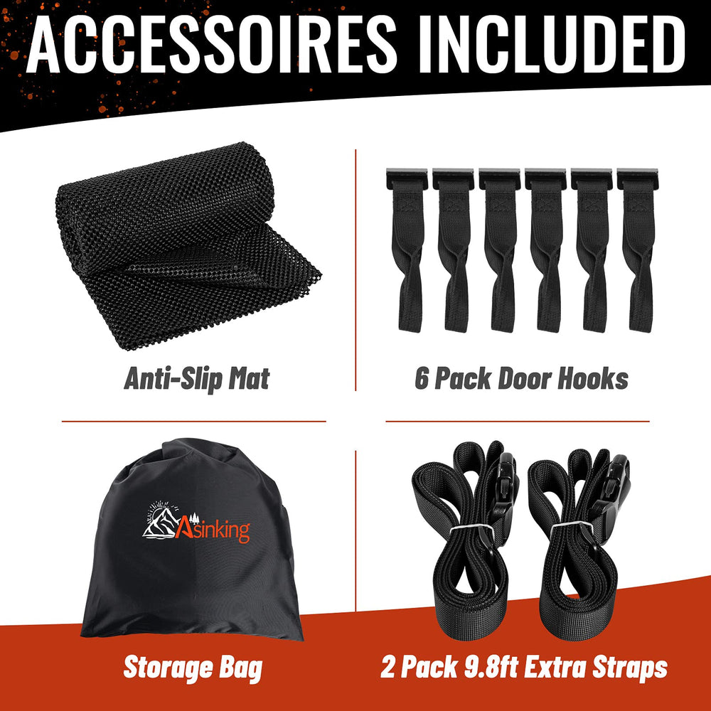 Asinking luggage lock included for added security on road trips