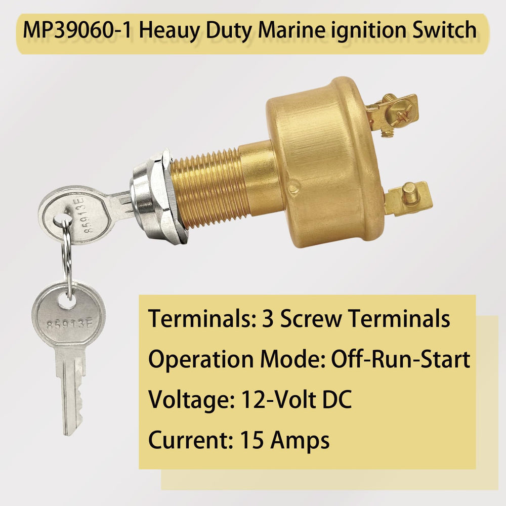 Packaging of ASKALL ignition switch showing included keys and parts.