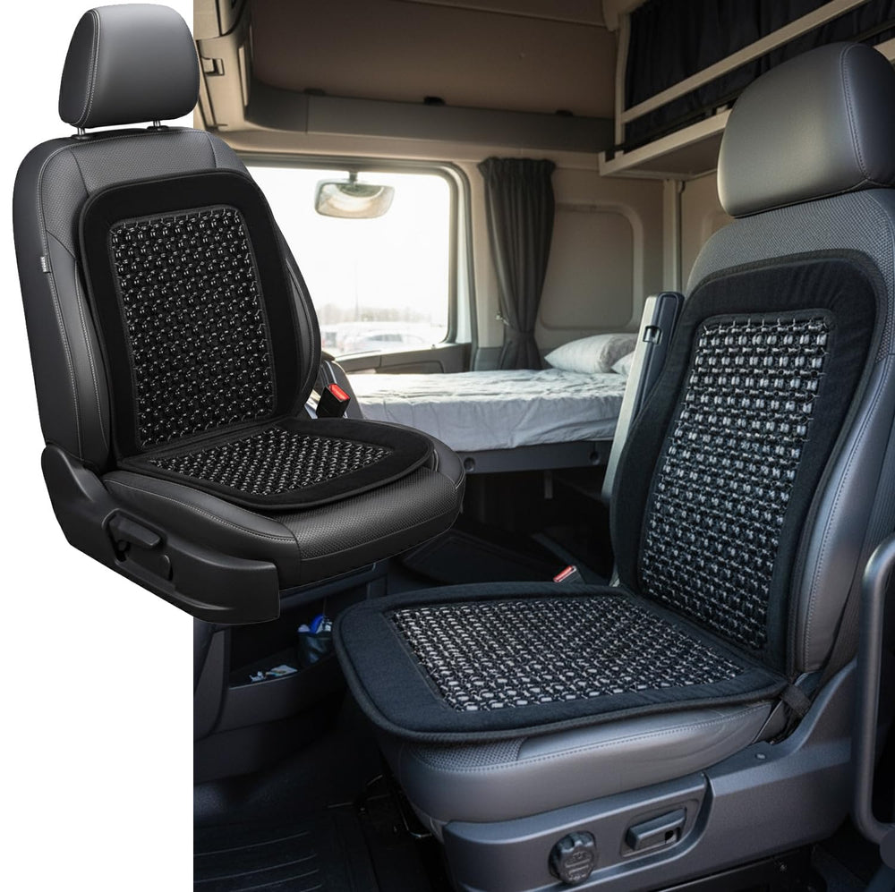 ASLEY universal fit seat cover installs easily on cars and office chairs.