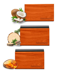 Asmonato Teakwood clip visor shows premium wood scent for cabin freshness