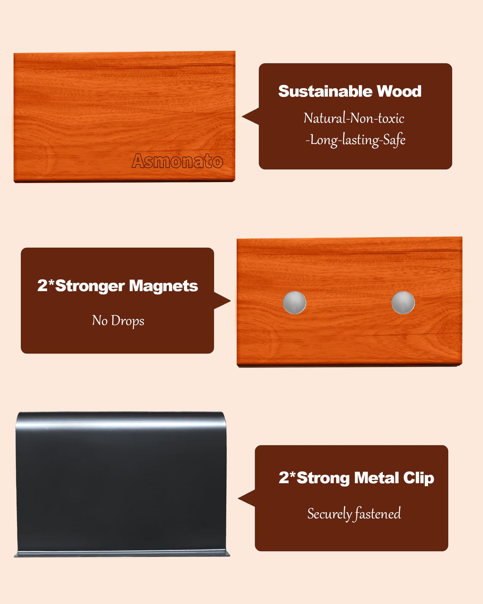 Asmonato two-metal-clips pack enables scent pairing across two vehicles.