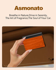 Asmonato Open Air wood car air freshener clip delivers clean scent for morning commutes.