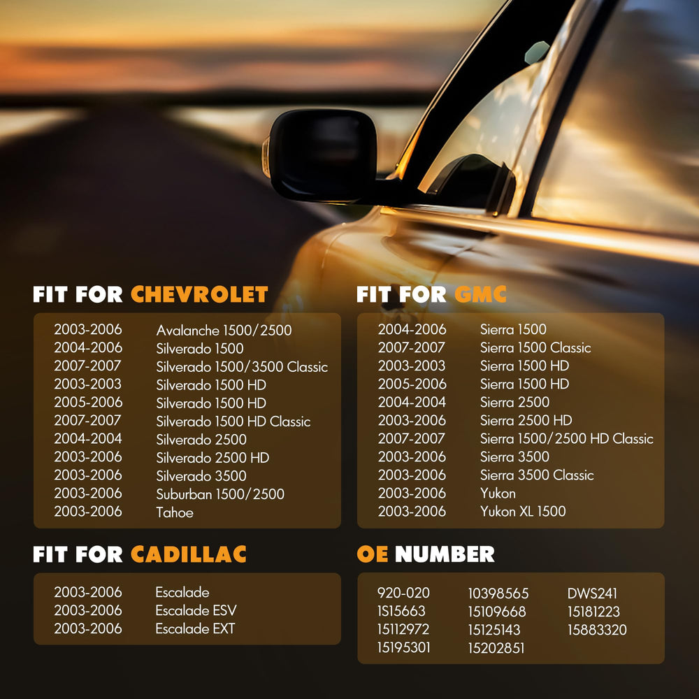 ASOPARTS Chevrolet Avalanche window switch with factory gray bezel.