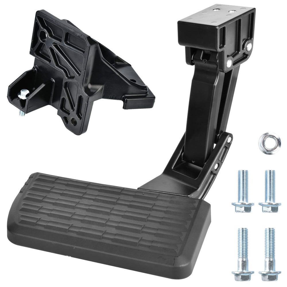 ASOPARTS rear bed step extended for easy truck bed access and stability.